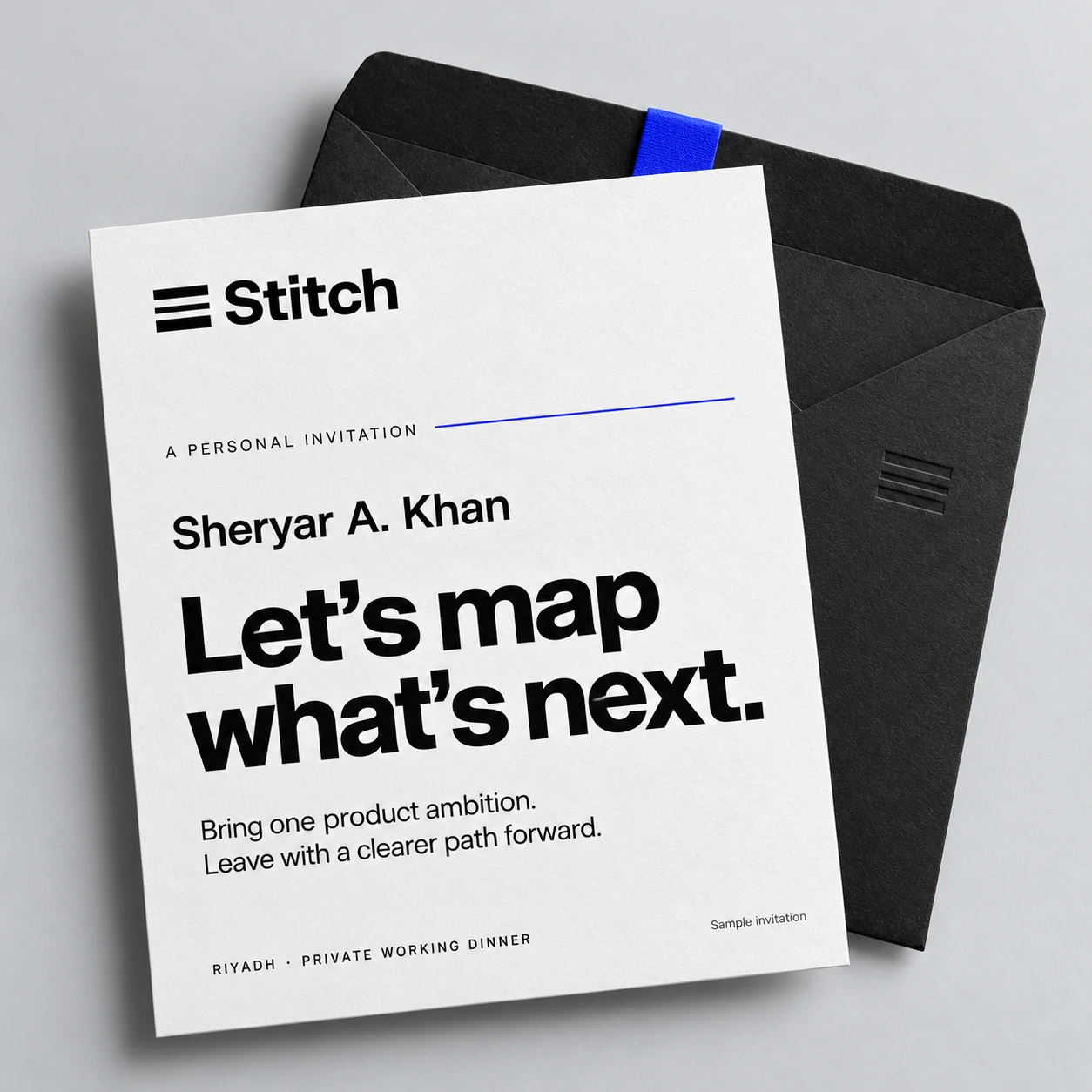 A personal invitation concept visualization
